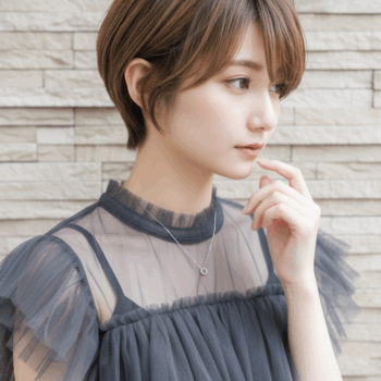 ショートヘア0091